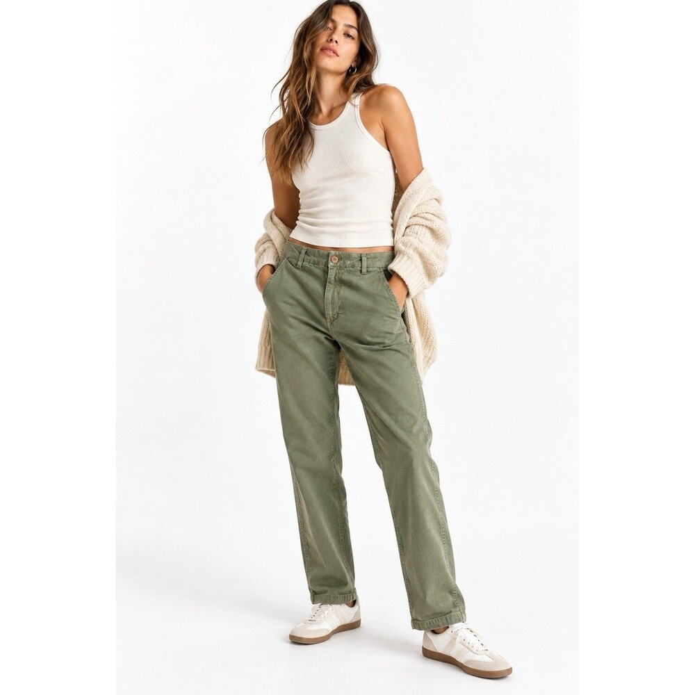 AMO Easy Trouser Surplus Olive Green Utility Pants Size 28 MSRP $290
